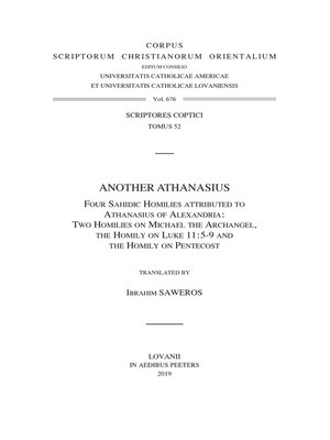 cover image of Another Athanasius. Four Sahidic Homilies Attributed to Athanasius of Alexandria